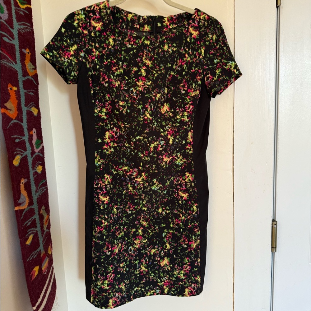 Floral Black Dress